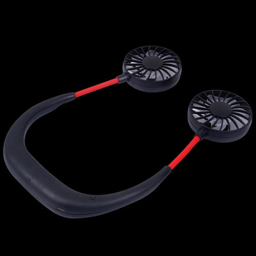 Portable Hand Free Neck Fan, USB Hanging Neck Fan, 360 Degree Free Rotation, Handheld Personal Cooling Fan, Wearable Neck Fan Suitable for Travel, Sports, Office